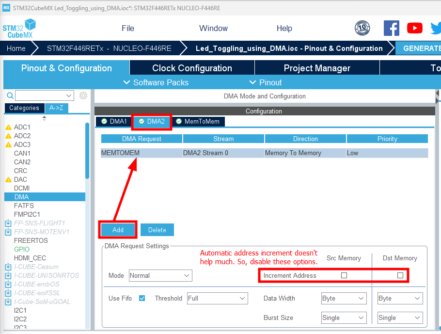 stm32cubemx-dma-configuration