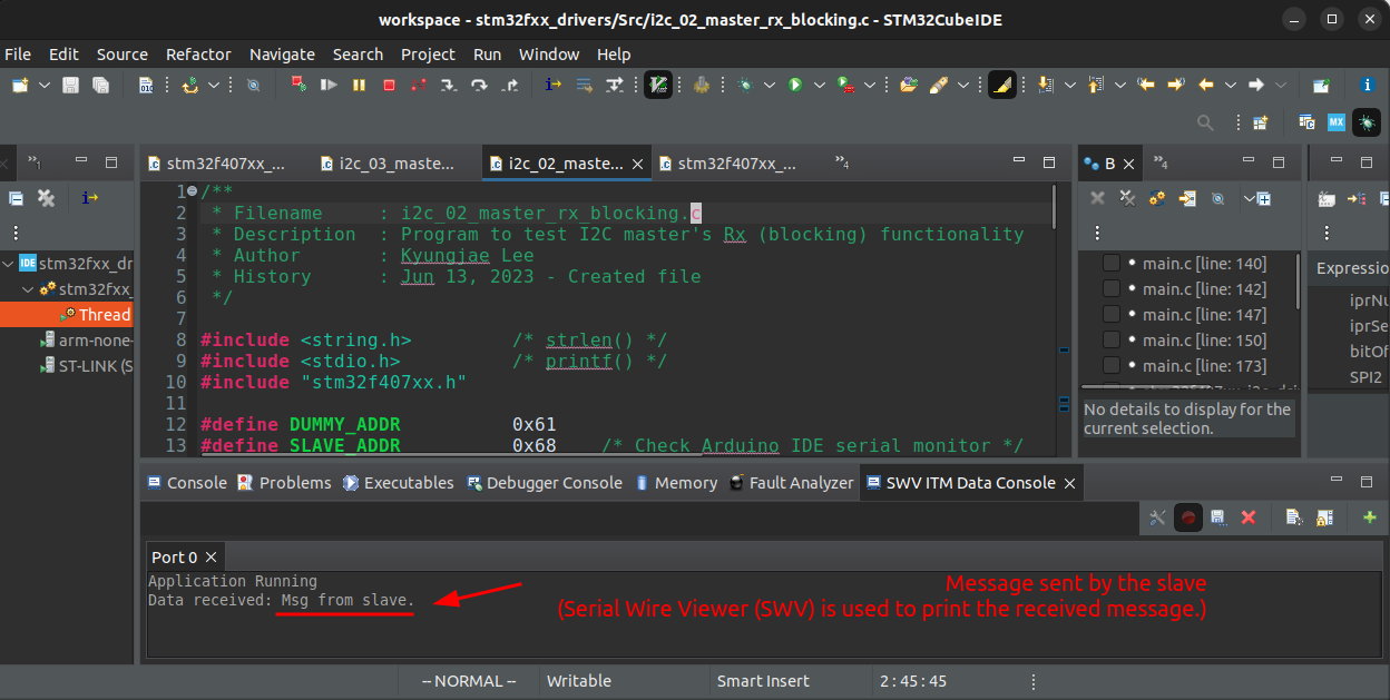 i2c-application-2-testing-stm32cubeide